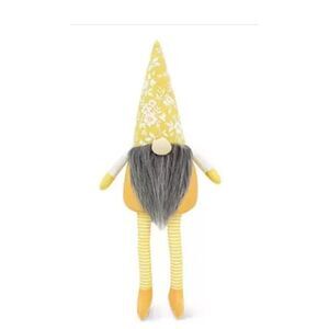 New! Springime Easter Decorative Shelf Gnome with Yellow Flowers!